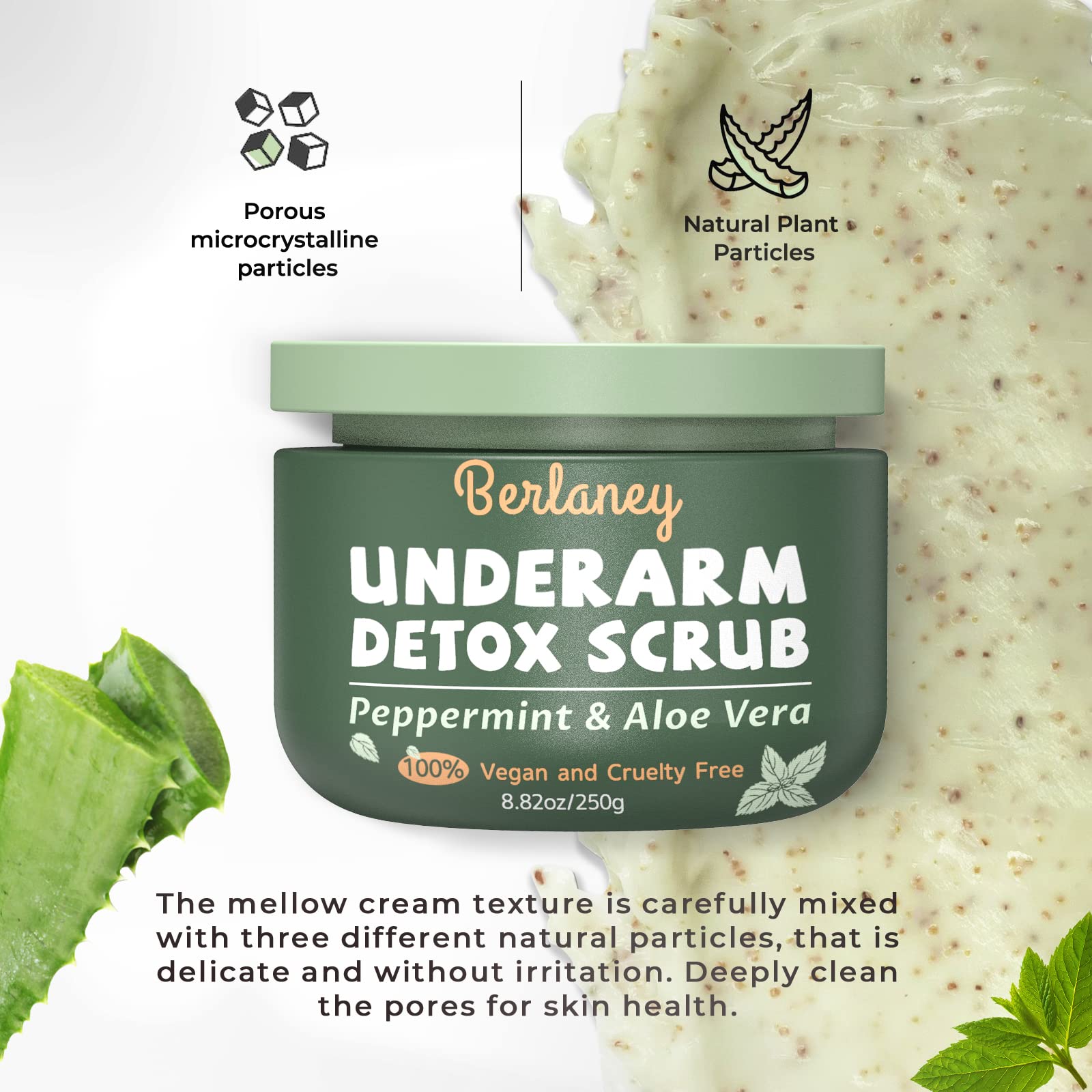 Berlaney DetoX Aisselles Aloe Vera – douceur hydratante et peau apaisée.