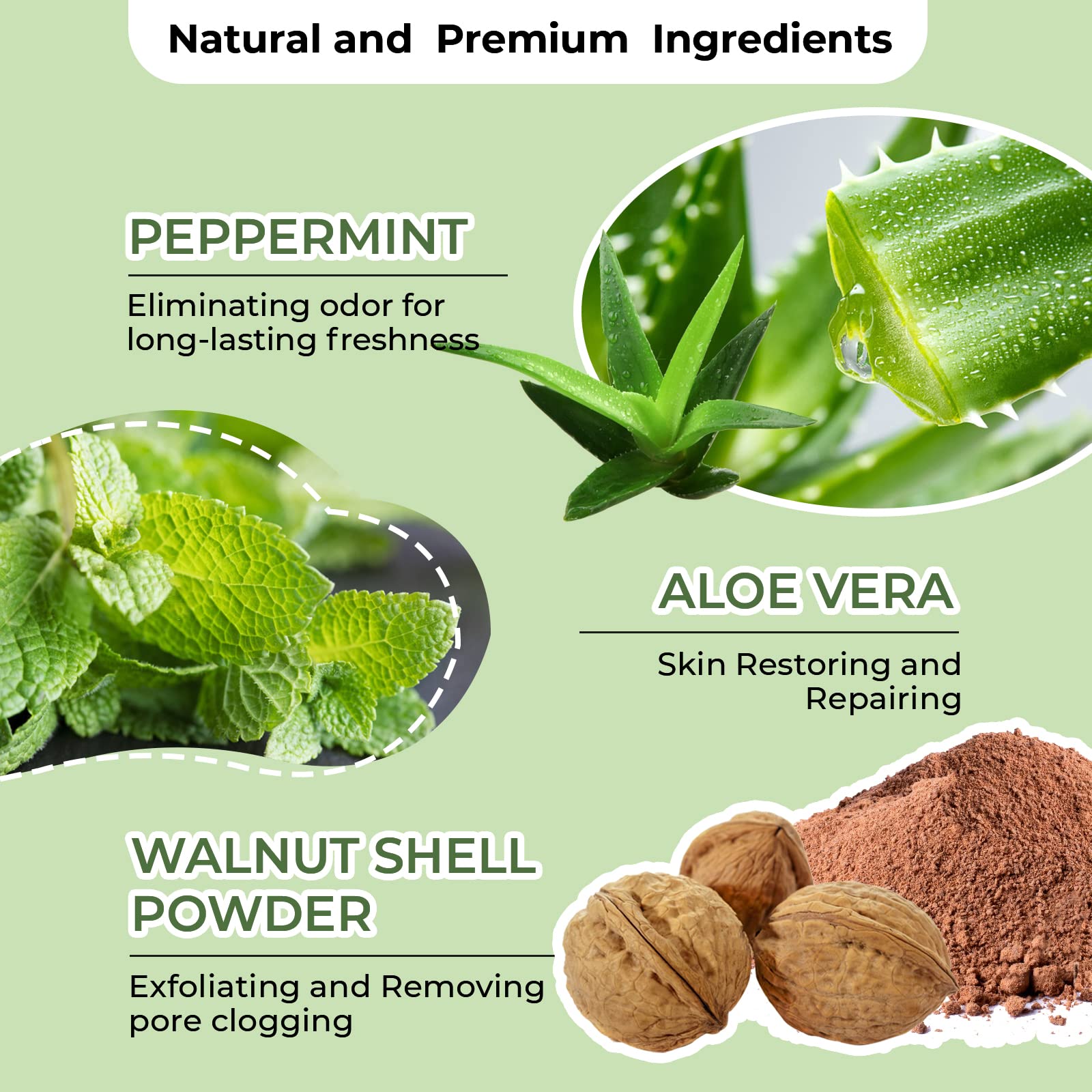 Berlaney DetoX Aisselles Poudre Noix – exfoliation naturelle pour une peau lisse.