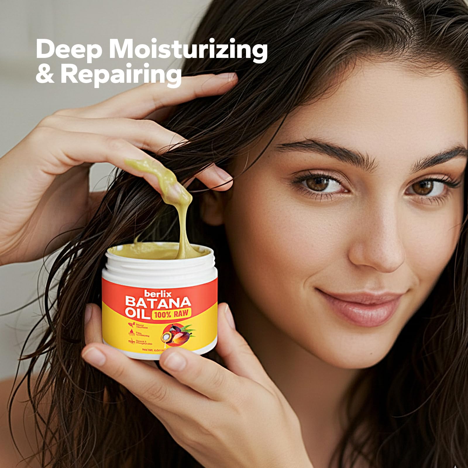 Texture pâte Batana – soin nourrissant en profondeur des cheveux