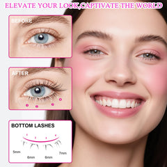 Effet cat-eye BERSHNOR transformant les yeux ronds en amandes.