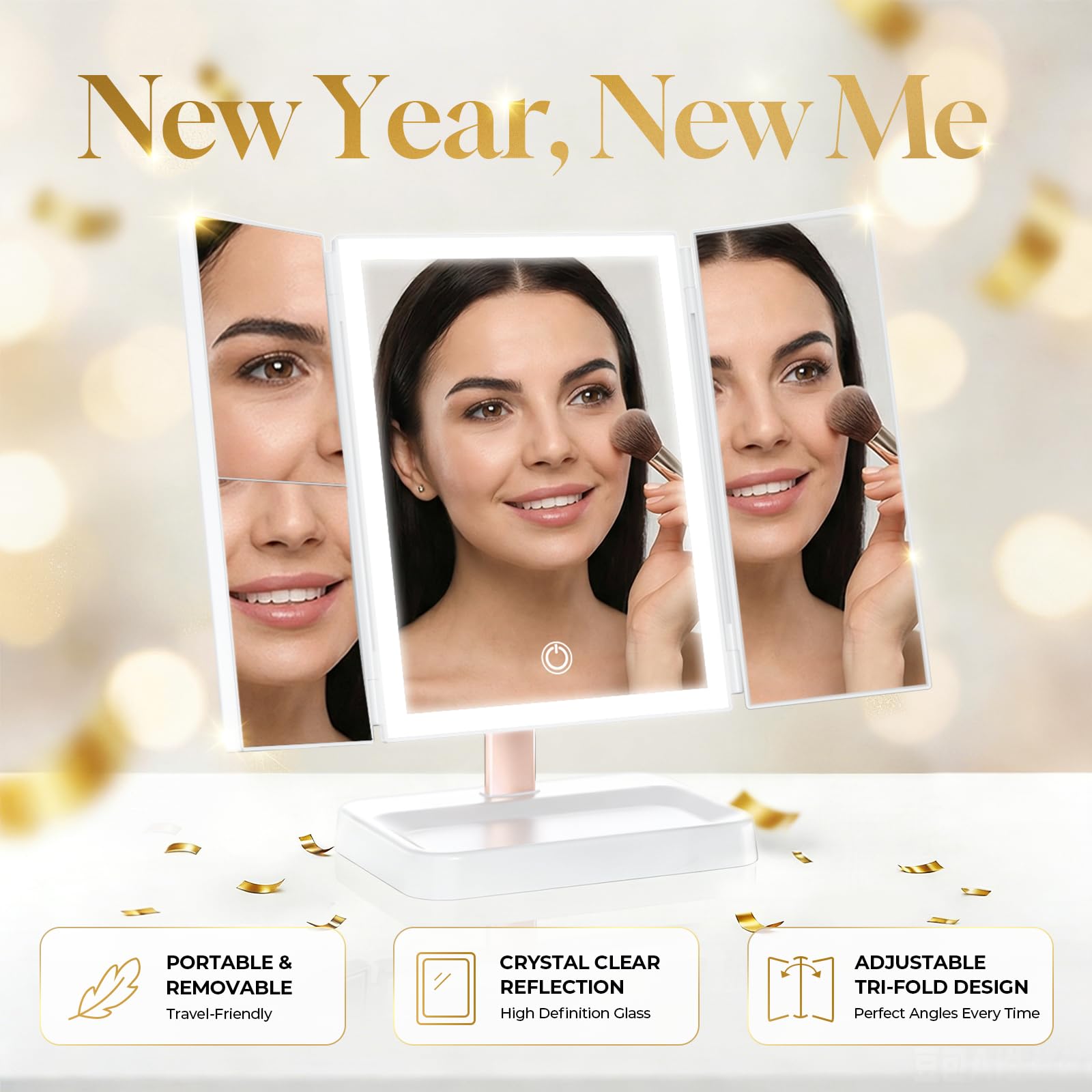 BERTHALESS Miroir cadeau idéal pour elle lors de la Fête des Mères.