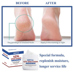 Crème Berveal Urea 42% pieds, absorption rapide et sans parfum