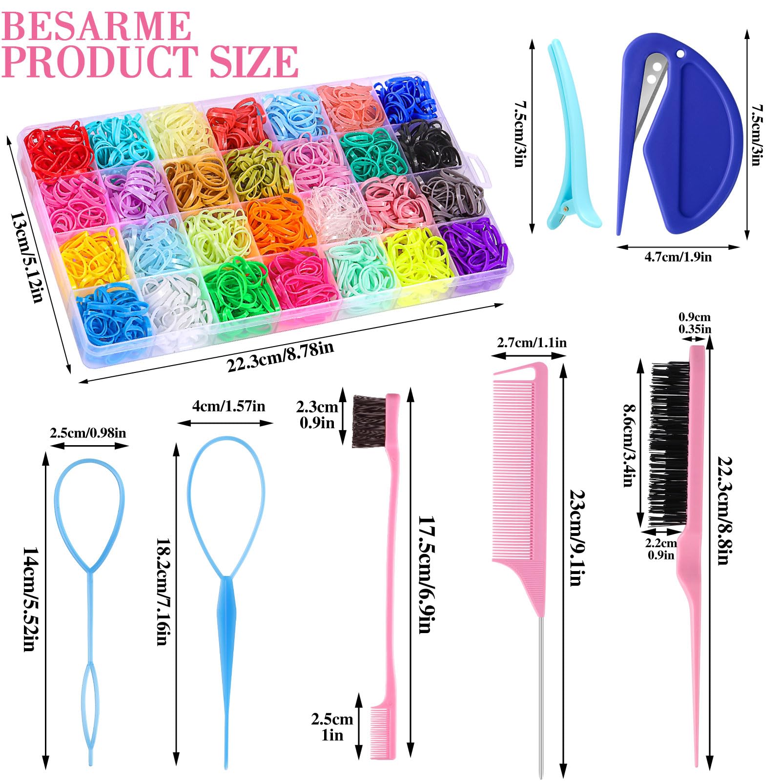 Outils Topsy Tail Besarme pour coiffure facile et rapide