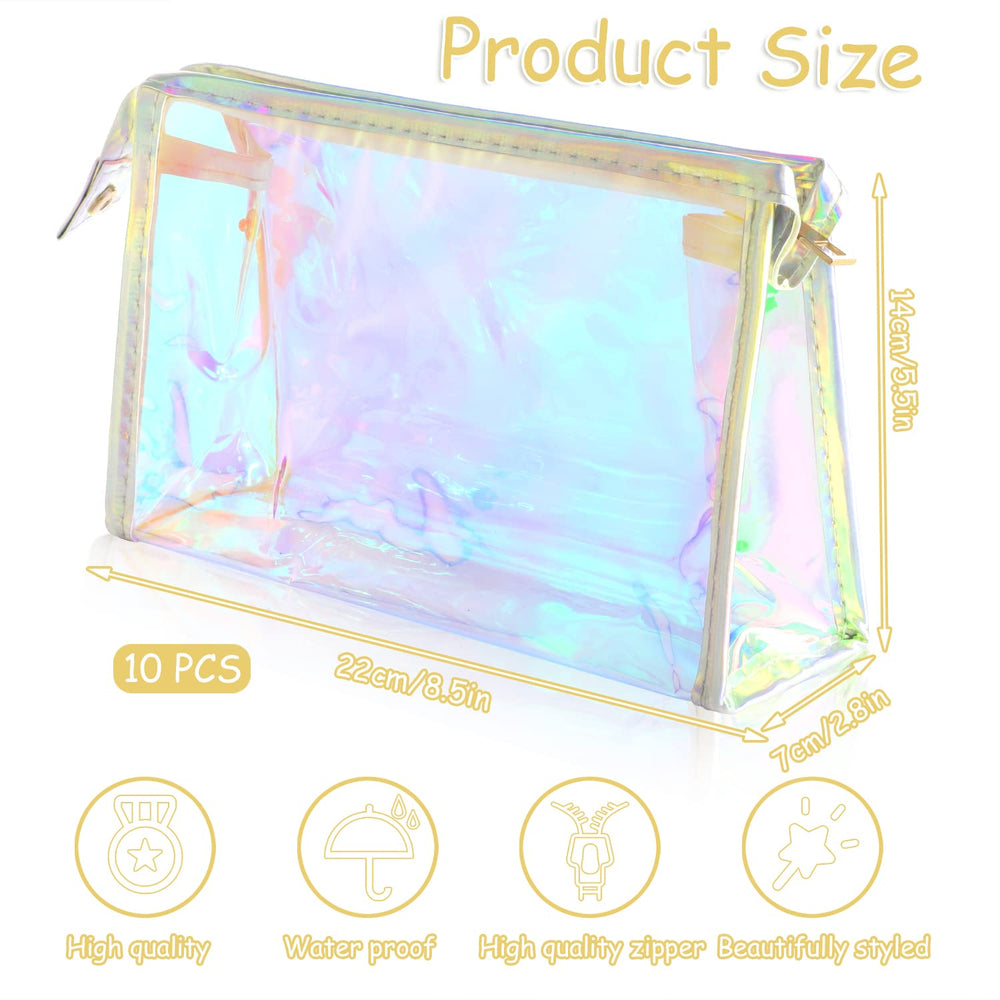 Besarme sac-maquillage-transparent arc-en-ciel, visibilité rapide des articles.