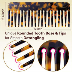 BESGLAM brosse démêlage cheveux humides – pratique pour démêler sous la douche.
