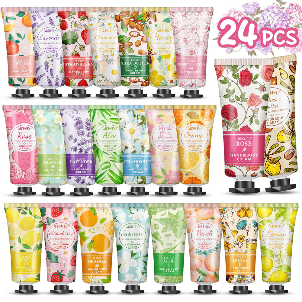 Coffret BESNEL 24 crèmes mains, cadeau pratique et polyvalent pour toutes les occasions.