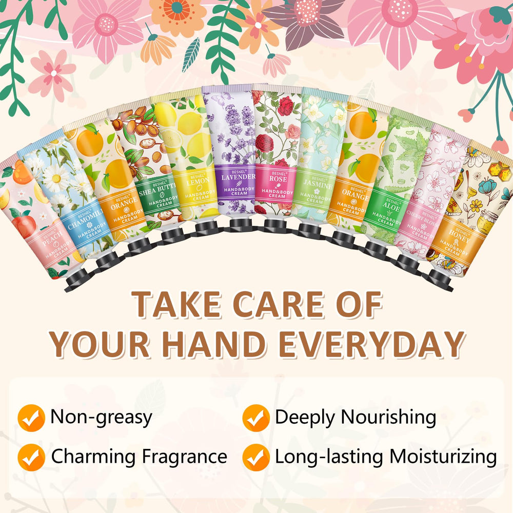 BESNEL parfum rose, douceur florale et hydratation légère pour les mains.