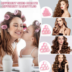 BESSEEK rouleaux 4 tailles pour cheveux longs et courts avec résultats naturels