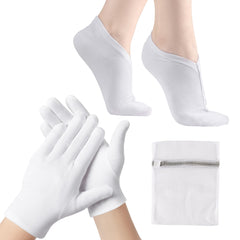 Gants et chaussettes hydratants BESSLEE ensemble de 12 paires.