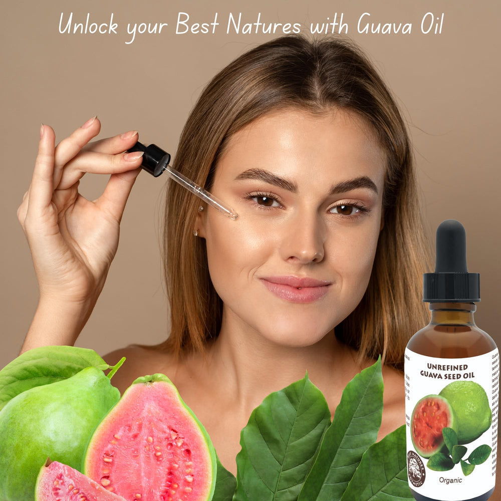 Best Nature's Cosmetics – Application sur les cheveux, réduction des frisottis avec l'huile de goyave.