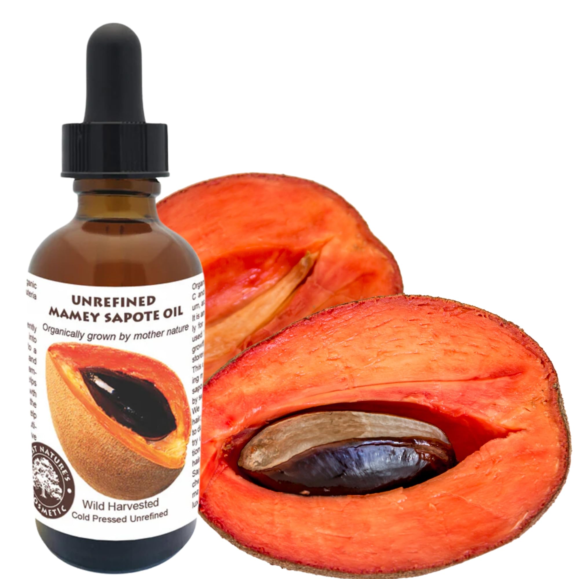 Best Nature's Cosmetics Huile Mamey Sapote, bouteille: hydratation durable des cheveux.