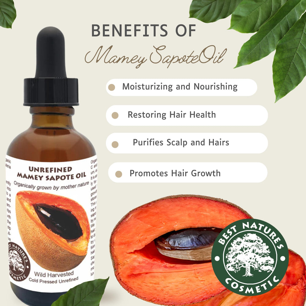 Best Nature's Cosmetics Huile Mamey Sapote: parfum cerise-amande délicat.