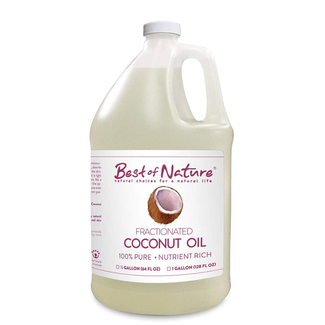 Best of Nature huile coco fractionnée – bouteille de 64 onces idéale pour hydratation légère