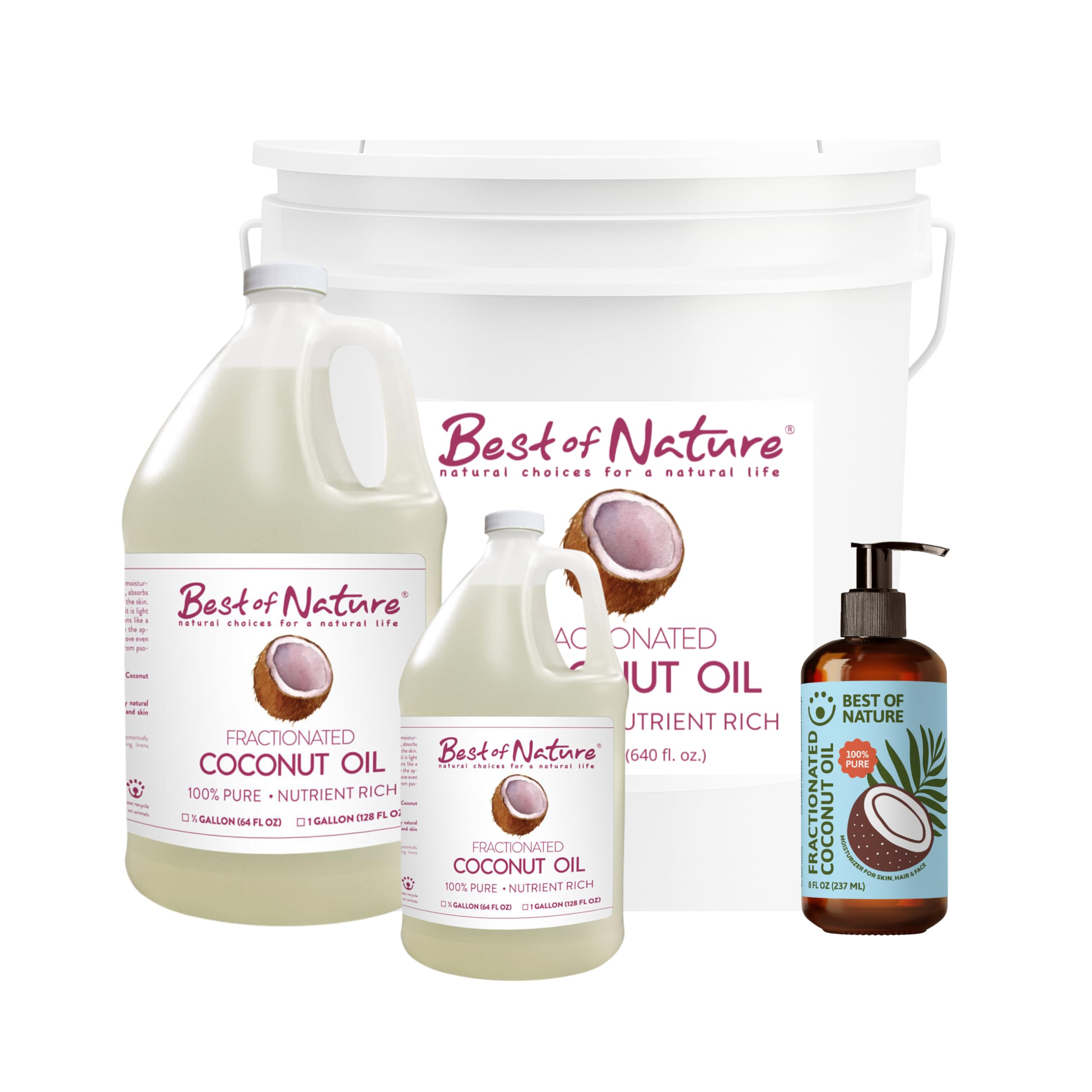 Best of Nature huile coco fractionnée – lavage facile des draps et textiles