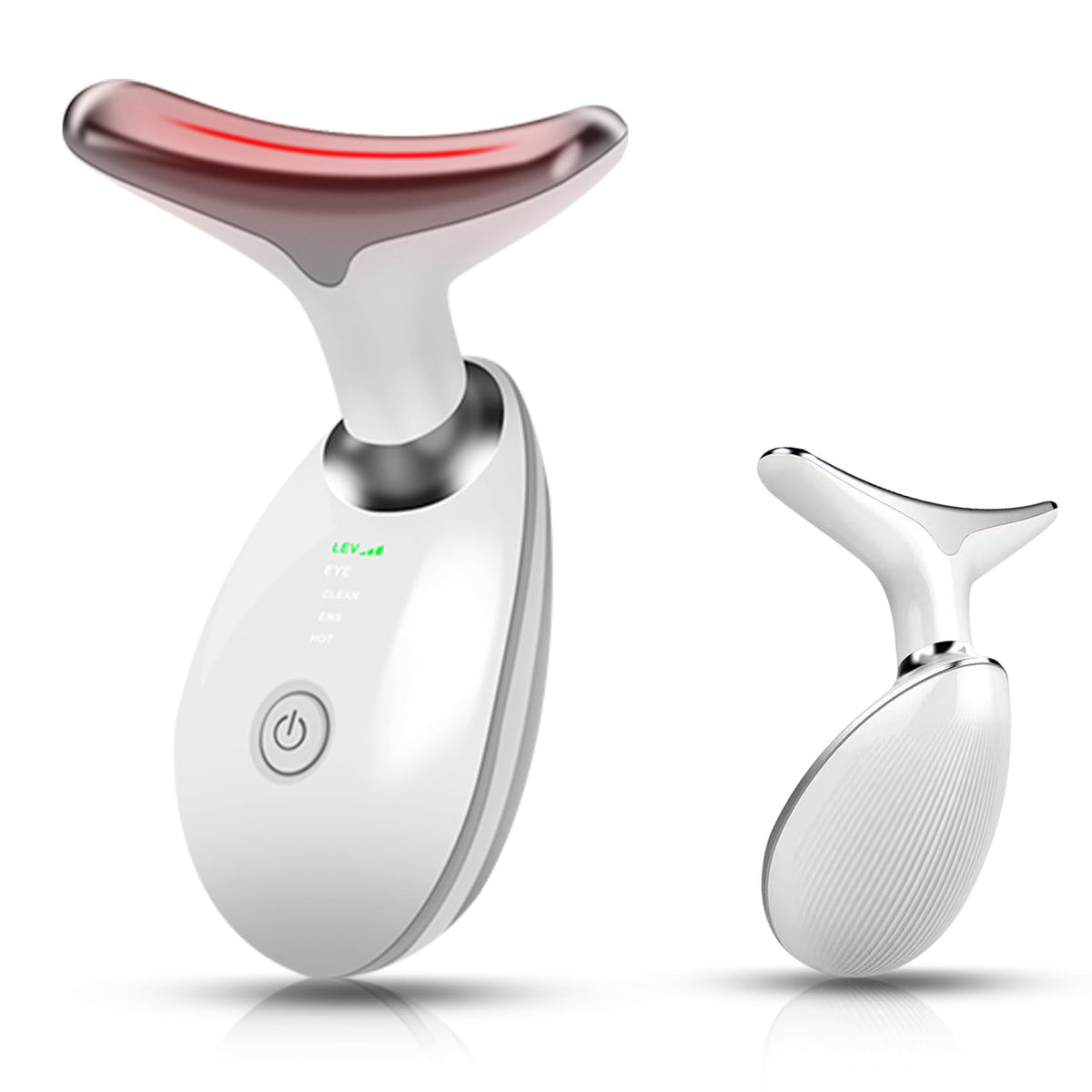 Masseur Bestechy pour visage et cou, design dauphin, portable et pratique.