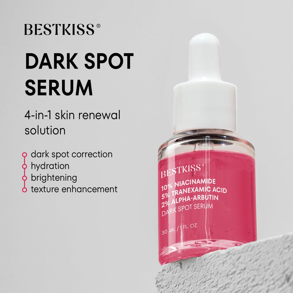 Bestkiss sérum, application par massage circulaire pour une peau douce et uniforme