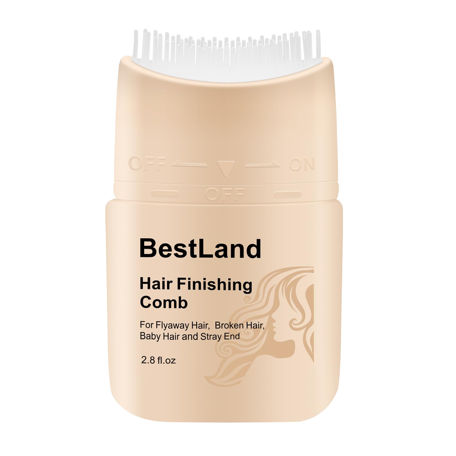 BestLand baton-finition-cheveux avec brosse integree pour un style rapide et naturel.