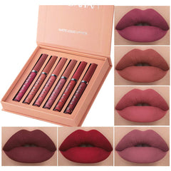 BestLand coffret 6 rouges liquides mats pour un style audacieux et longue tenue.