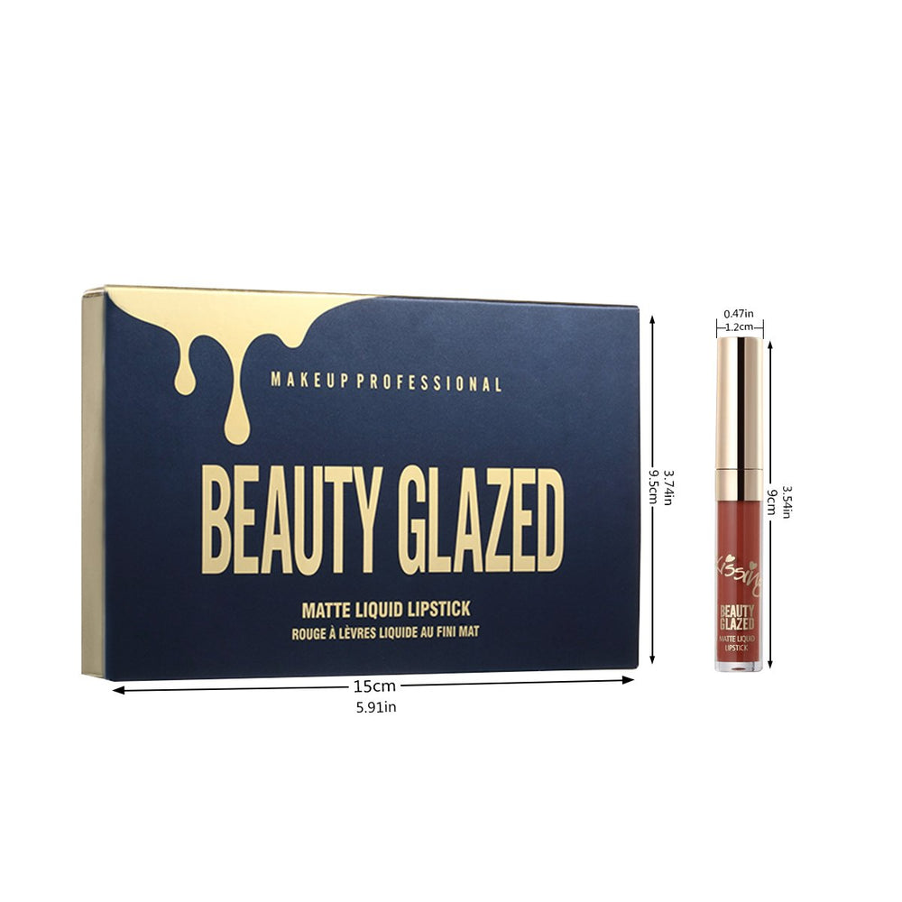 BestLand coffret cadeau élégant de rouges à lèvres mat.
