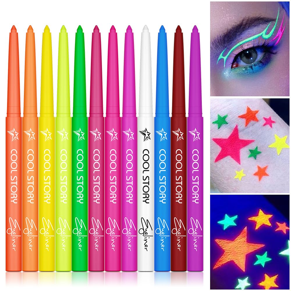 BestLand crayon liquide néon UV, pointe ultra-fine pour traits précis.