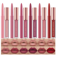 BestLand ensemble 12 rouges à lèvres matte et stylo contour, packaging prêt à offrir.
