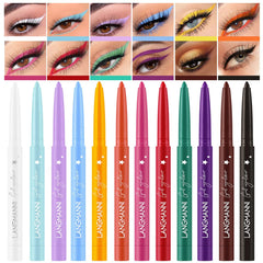 BestLand ensemble delineateur gel 12 couleurs matte: palette vibrante pour créativité quotidienne des yeux.