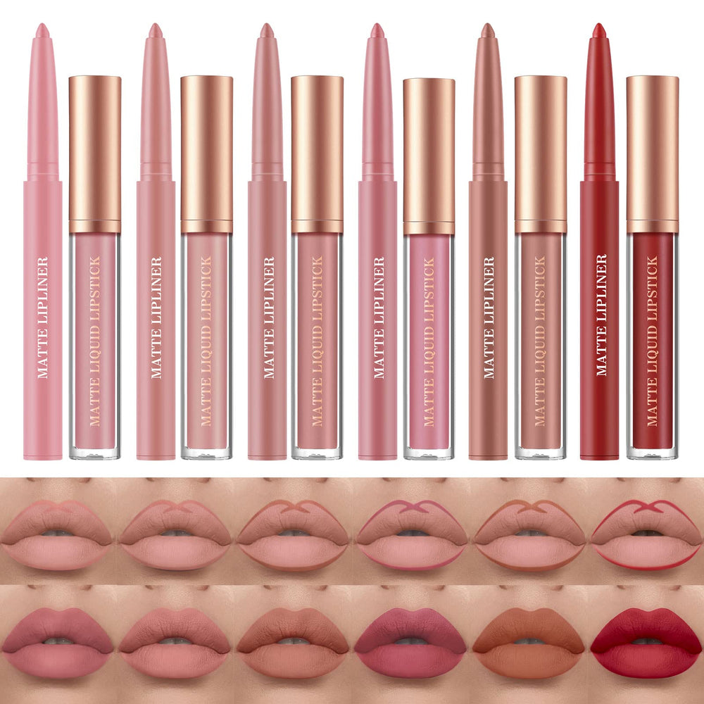BestLand ensemble rouge à lèvres matte 12 pièces couleurs intenses et longue tenue