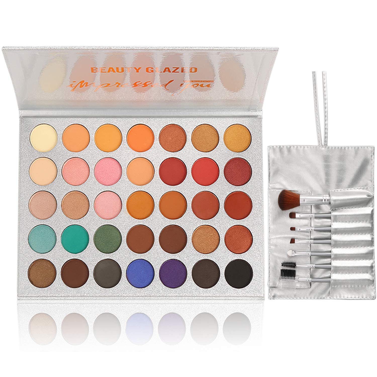 BestLand palette yeux 35 couleurs pour des looks variés et durables.