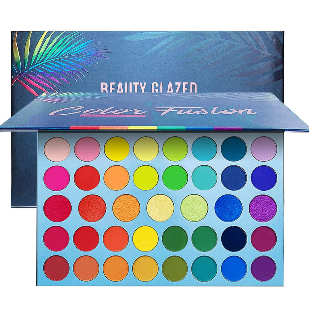 BestLand palette yeux arc-en-ciel: 39 teintes pour des looks variés et vibrants.