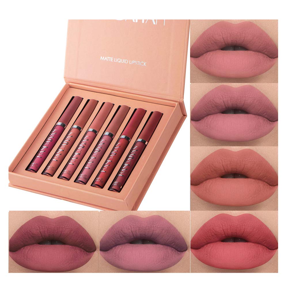 BestLand rouges à lèvres matte Set B, teinte velours, longue tenue idéale pour soirées