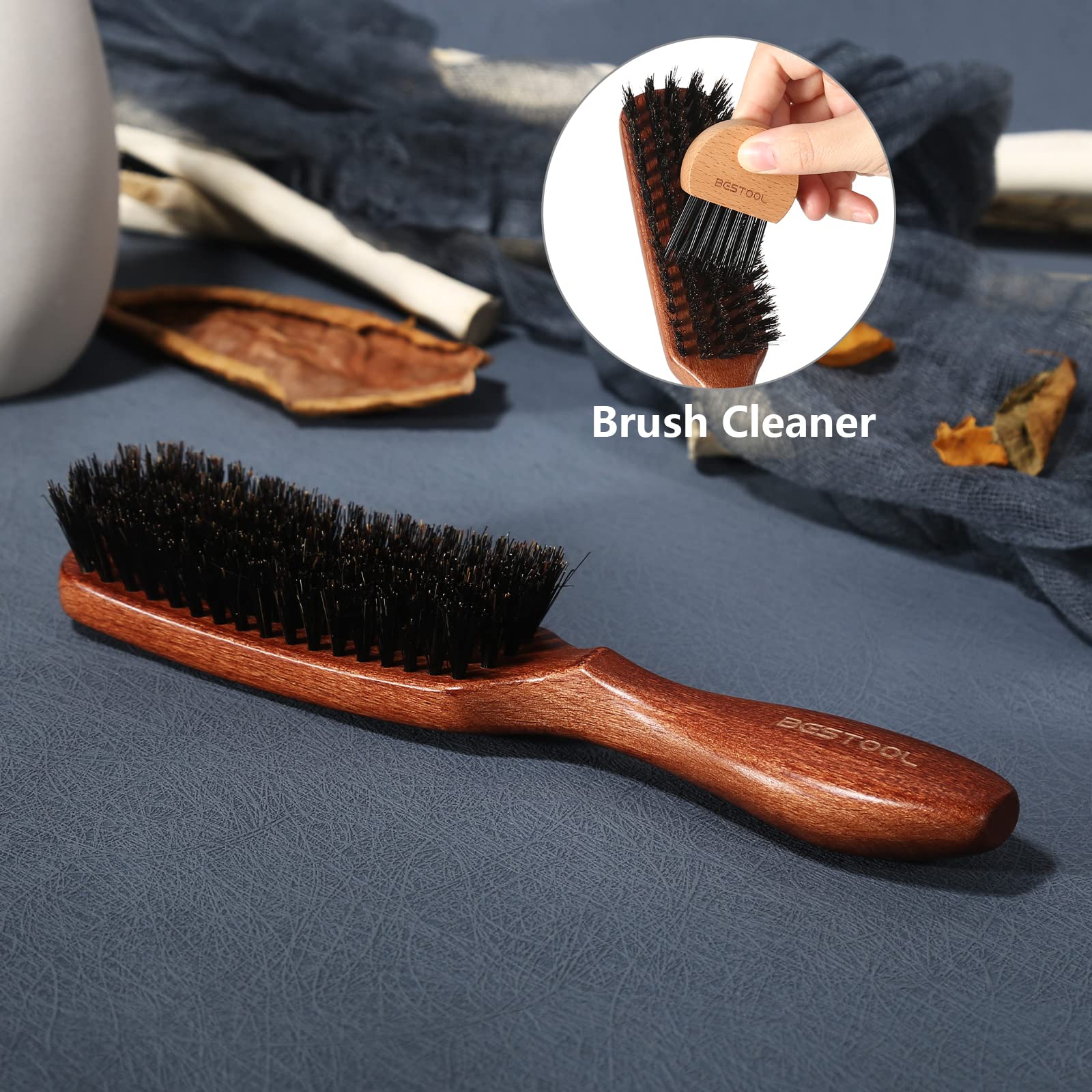 BESTOOL brosse-cheveux nettoyage pellicules et entretien quotidien.