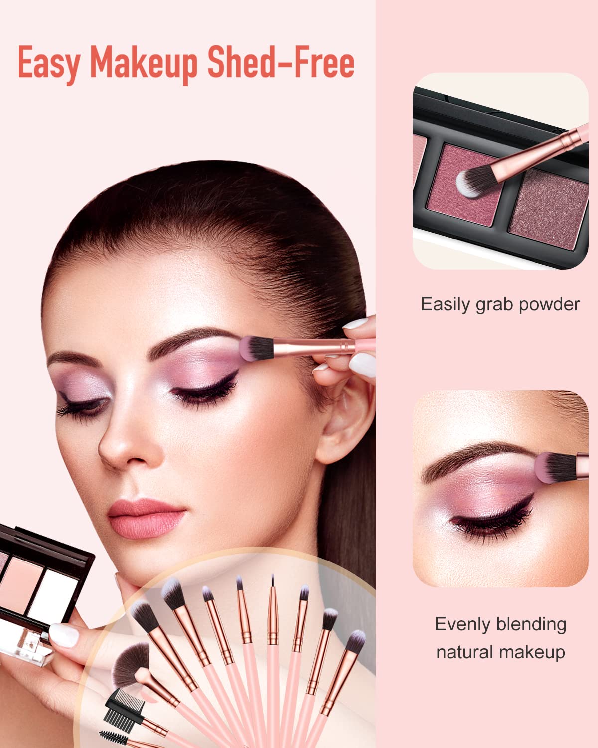 Pinceaux poudre et correcteur BESTOPE PRO: fini homogène et sans traces.