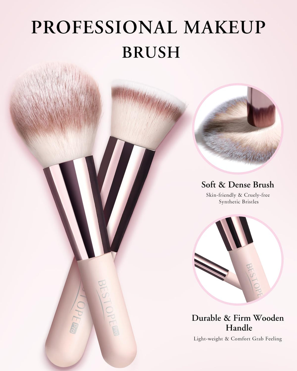 BESTOPE PRO pinceaux yeux et sourcils pour contour net