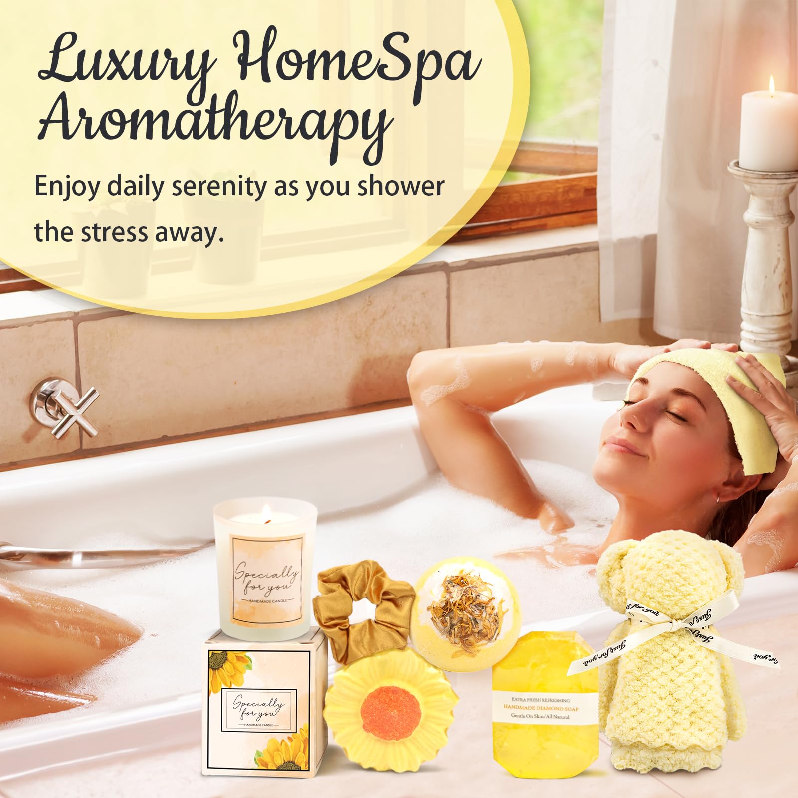 Betem boules de bain citron, éveillent les sens et relaxent.