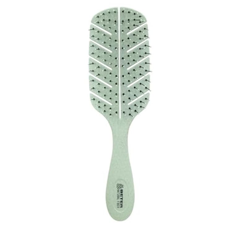 Beter Detangling Eco Brush - gros plan sur les fibres naturelles démêlant en douceur