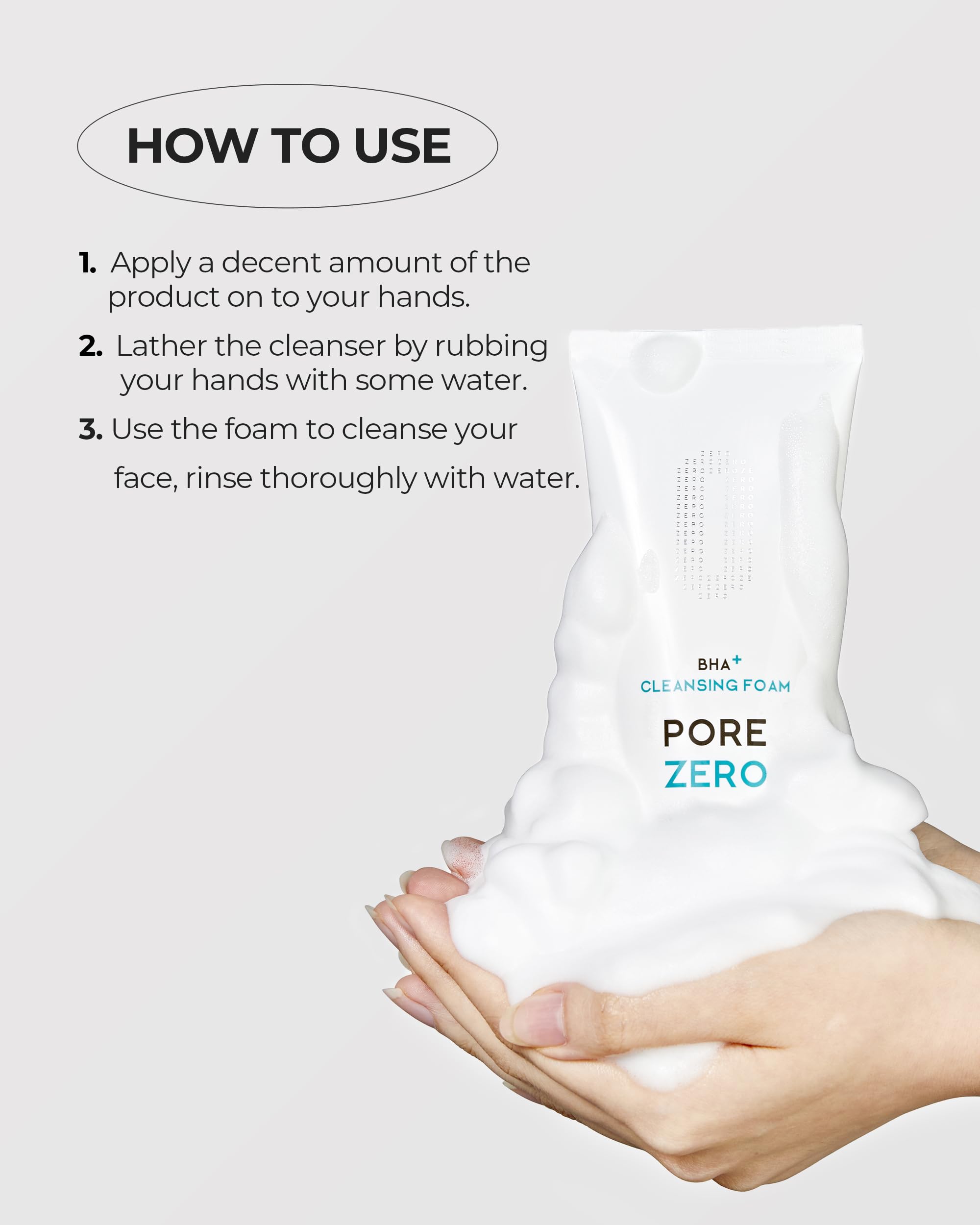 BE THE SKIN BHA+ Pore Zero, application rapide dans la routine quotidienne.