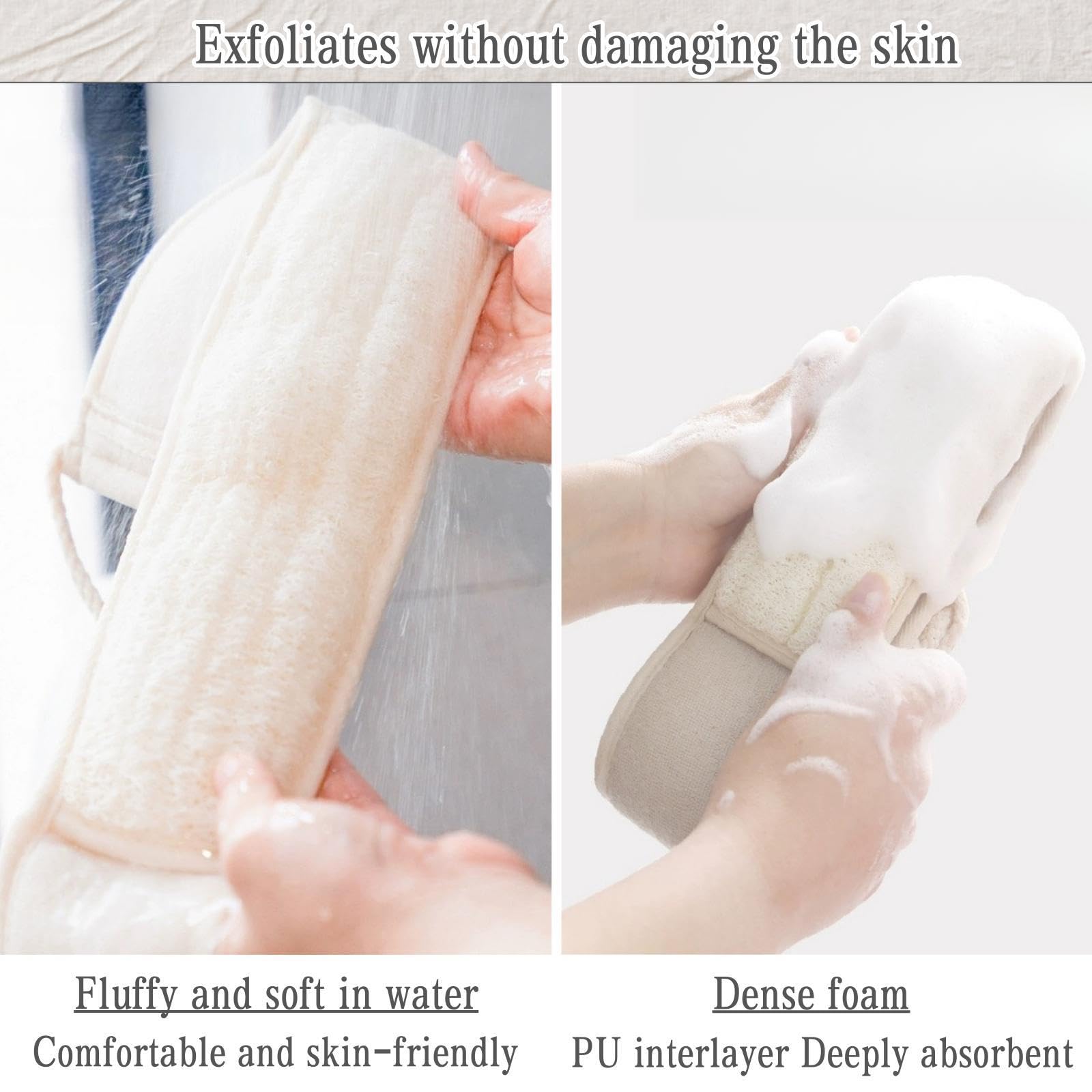BETLYS biodegradable loofah cotton material for sustainable care