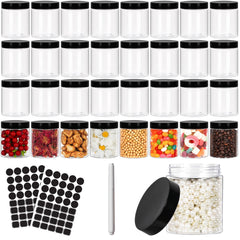 Bocaux Betrome 8oz transparent avec ouverture large facilitant le remplissage.