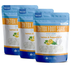 Better Bath Better Body Detox pieds ensemble 3-pack, détente après une journée.