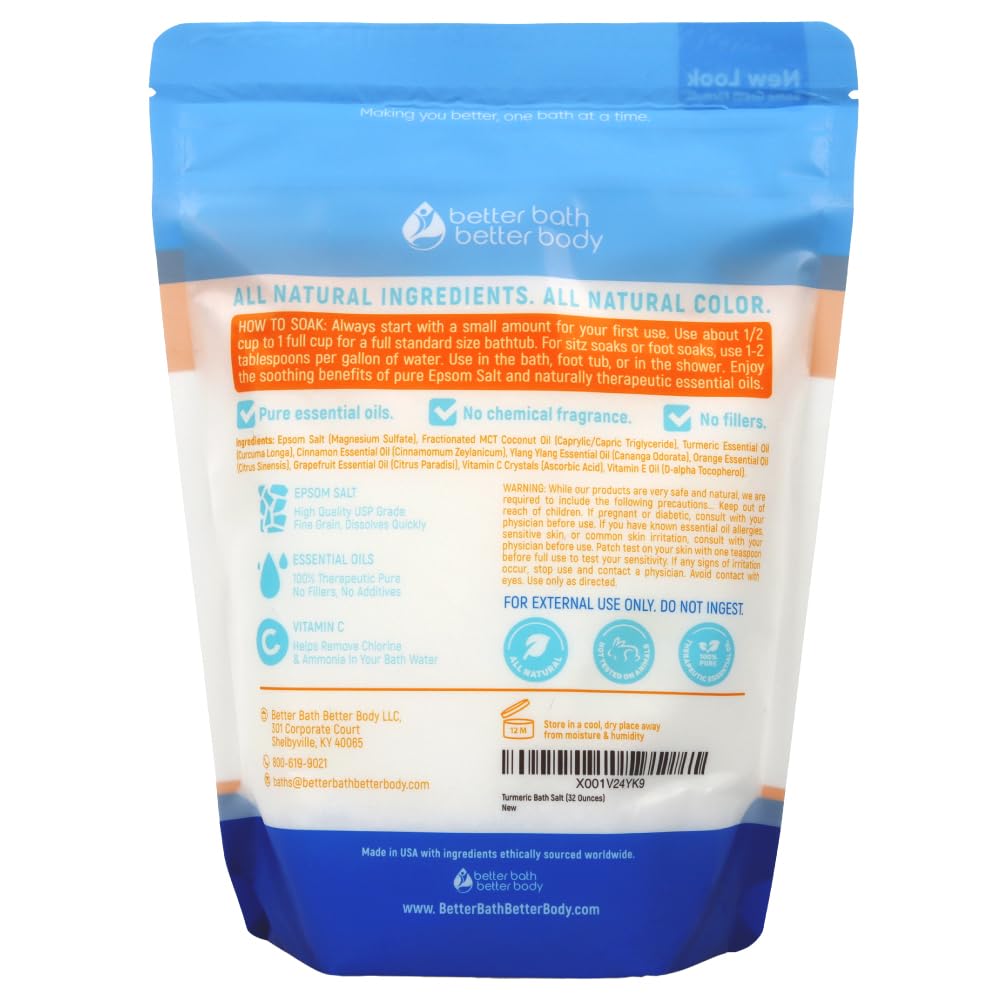 Better Bath Better Body epsom salt soak highlights mineral-rich bath for muscles