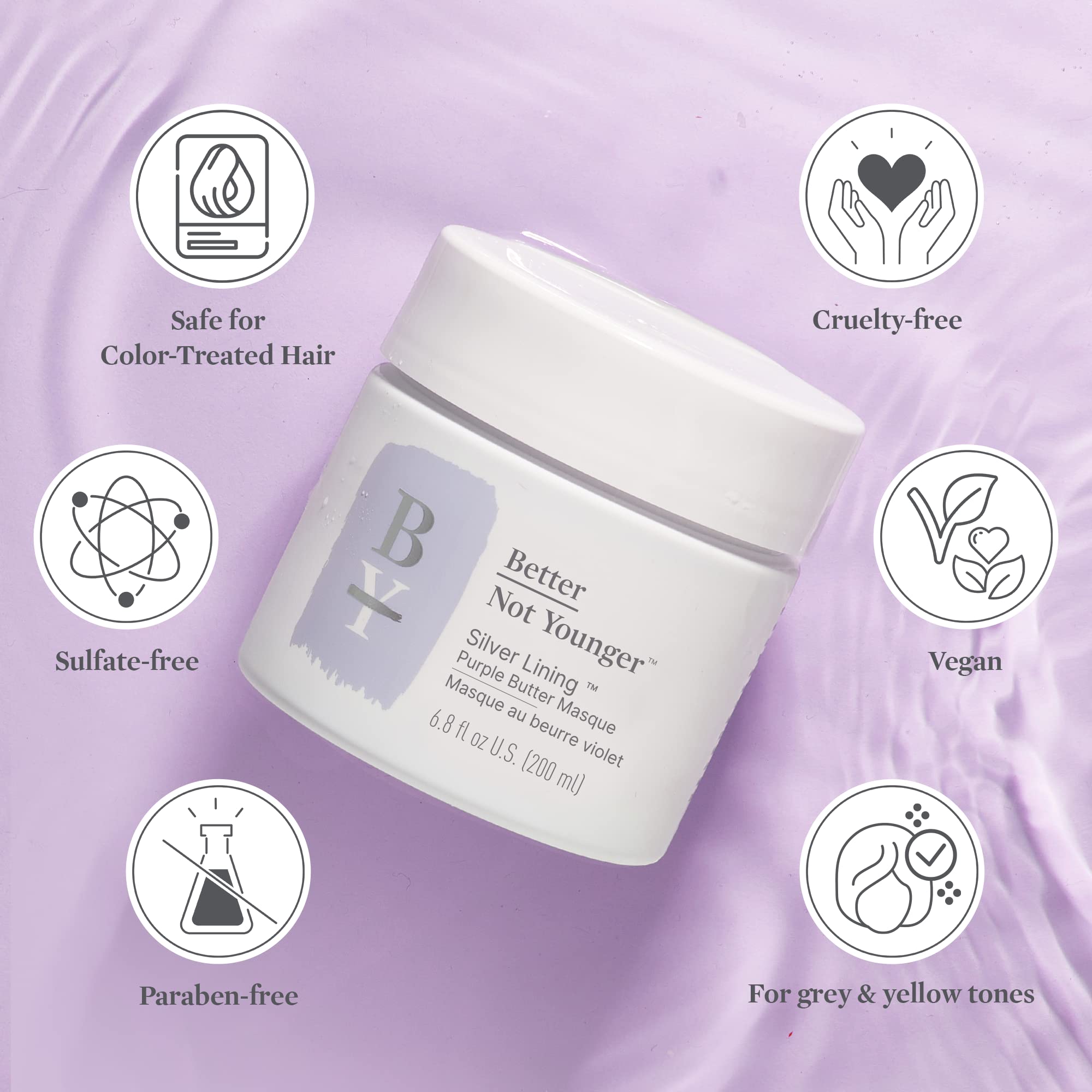 Better Not Younger: masque cheveux hydratation intense pour cheveux colorés.