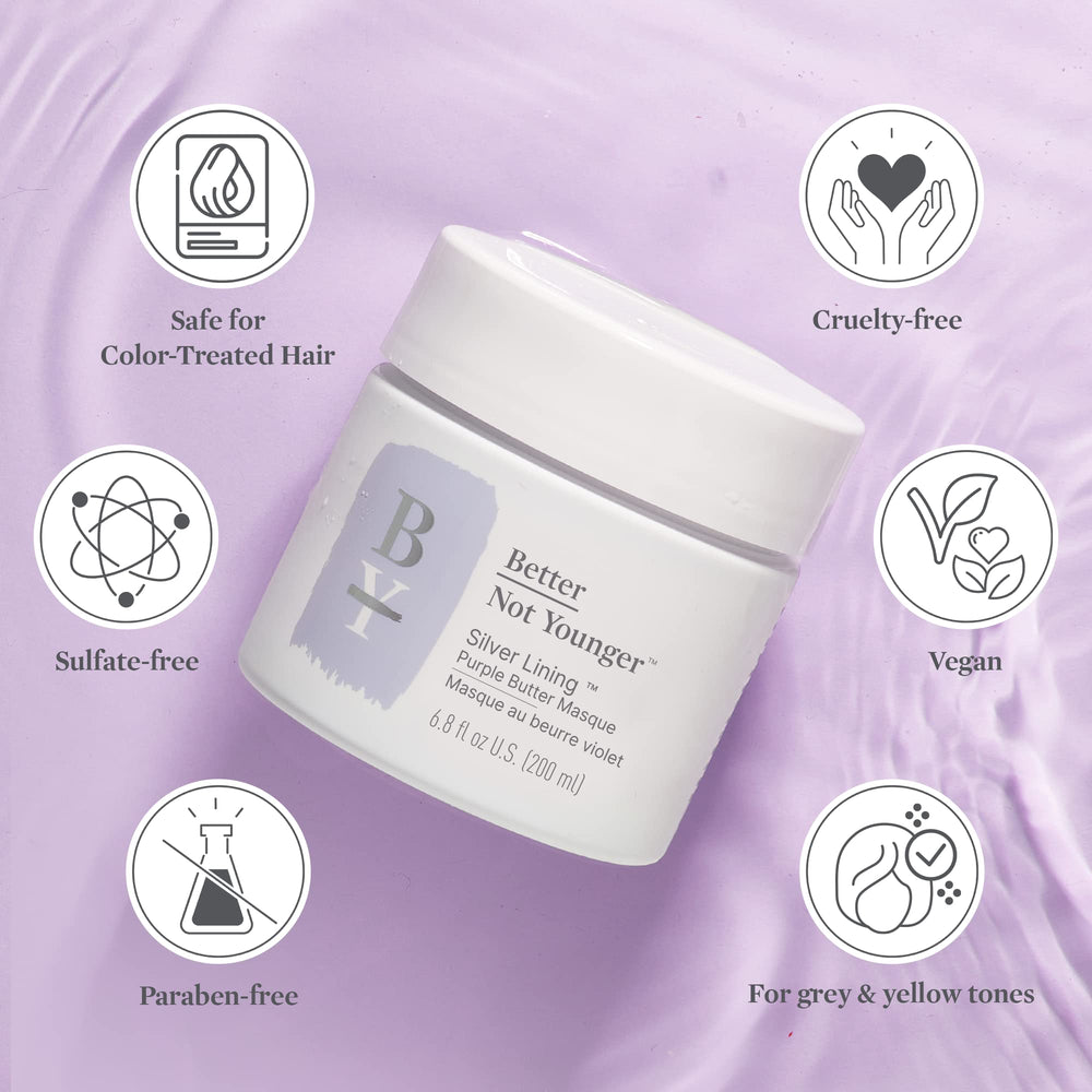 Better Not Younger: masque cheveux hydratation intense pour cheveux colorés.