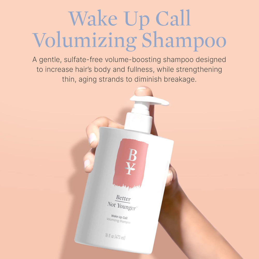 Better Not Younger: Texture crémeuse – shampooing biotine pour cheveux plus épais.