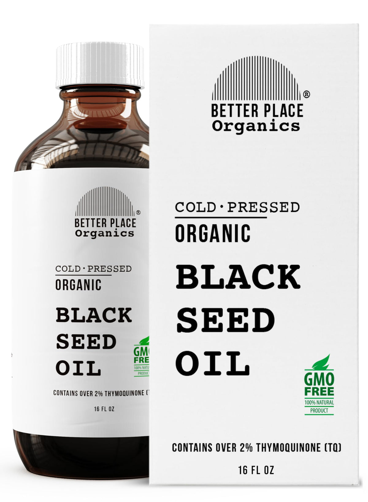 BETTER PLACE ORGANICS huile noire nigelle – bouteille-pour, usage externe sur peau et articulations.