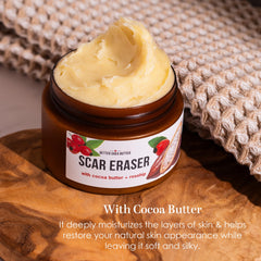 Better Shea Butter Scar Eraser Balm, application ciblée sur les cicatrices et taches.