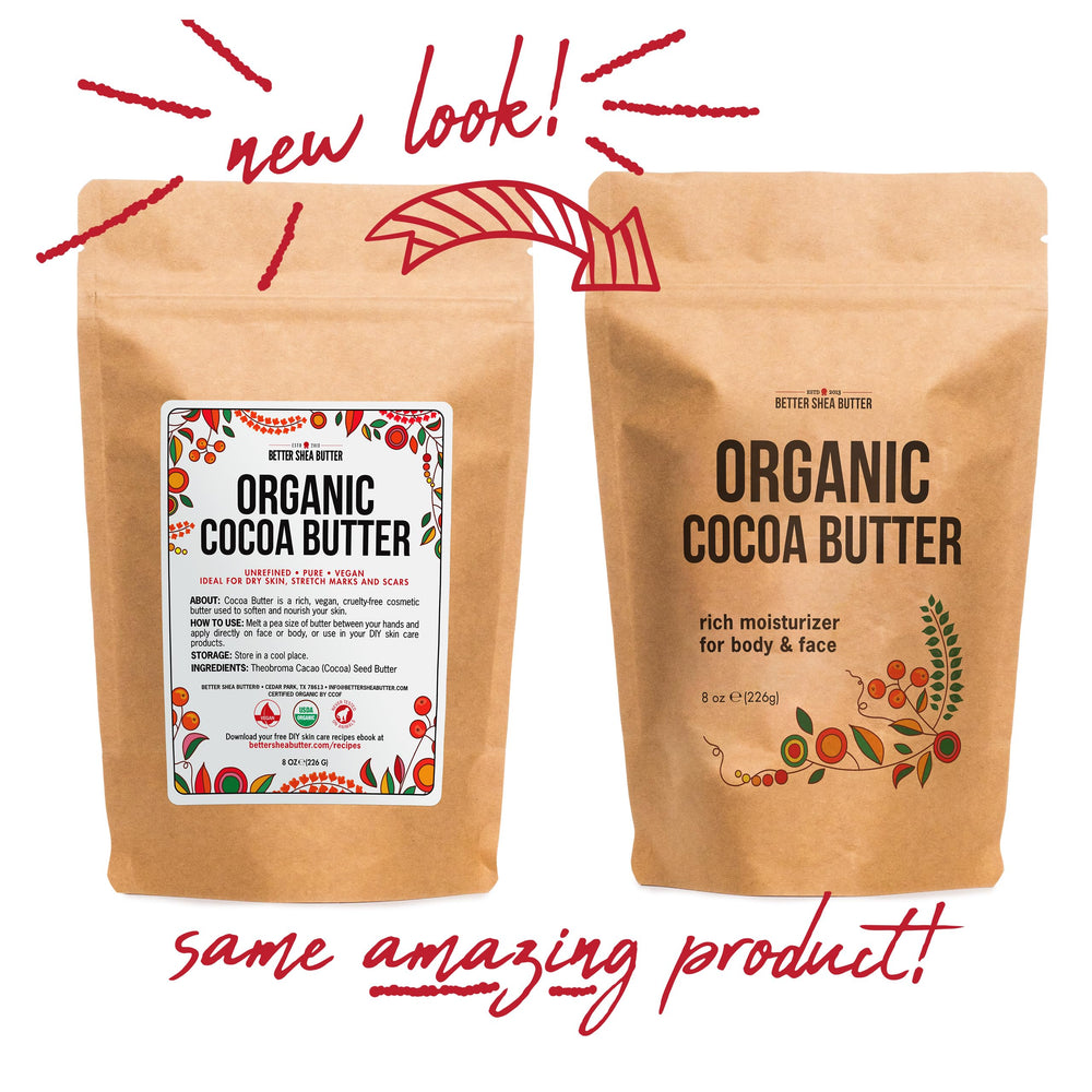 Baume lèvres nourrissant Better Shea Butter à base de cacao bio cru.