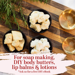 Better Shea Butter : beurre de cacao brut, texture riche pour le corps.