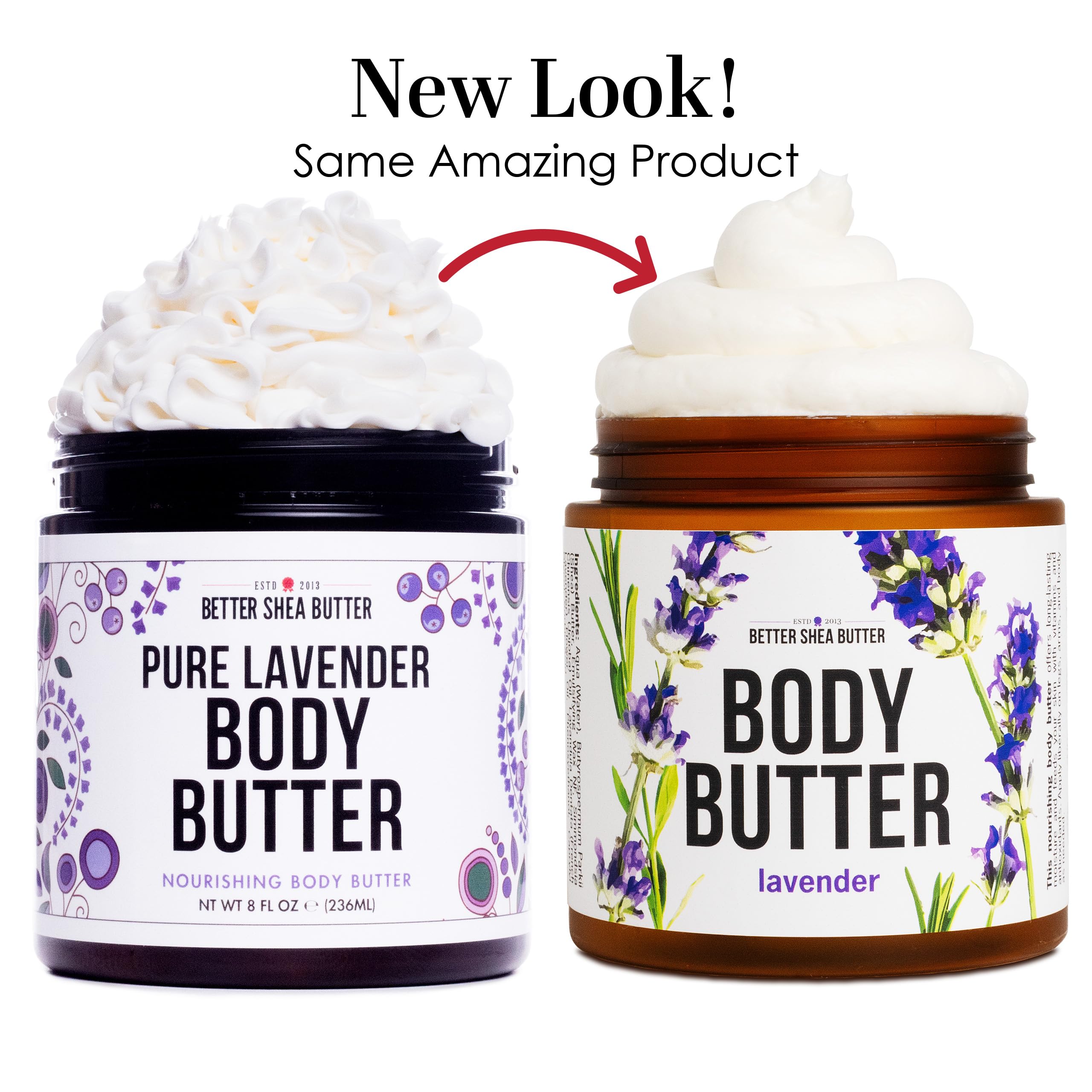 Better Shea Butter Beurre-Corps Lavande Invite Relaxation, parfum lavande apaisant.