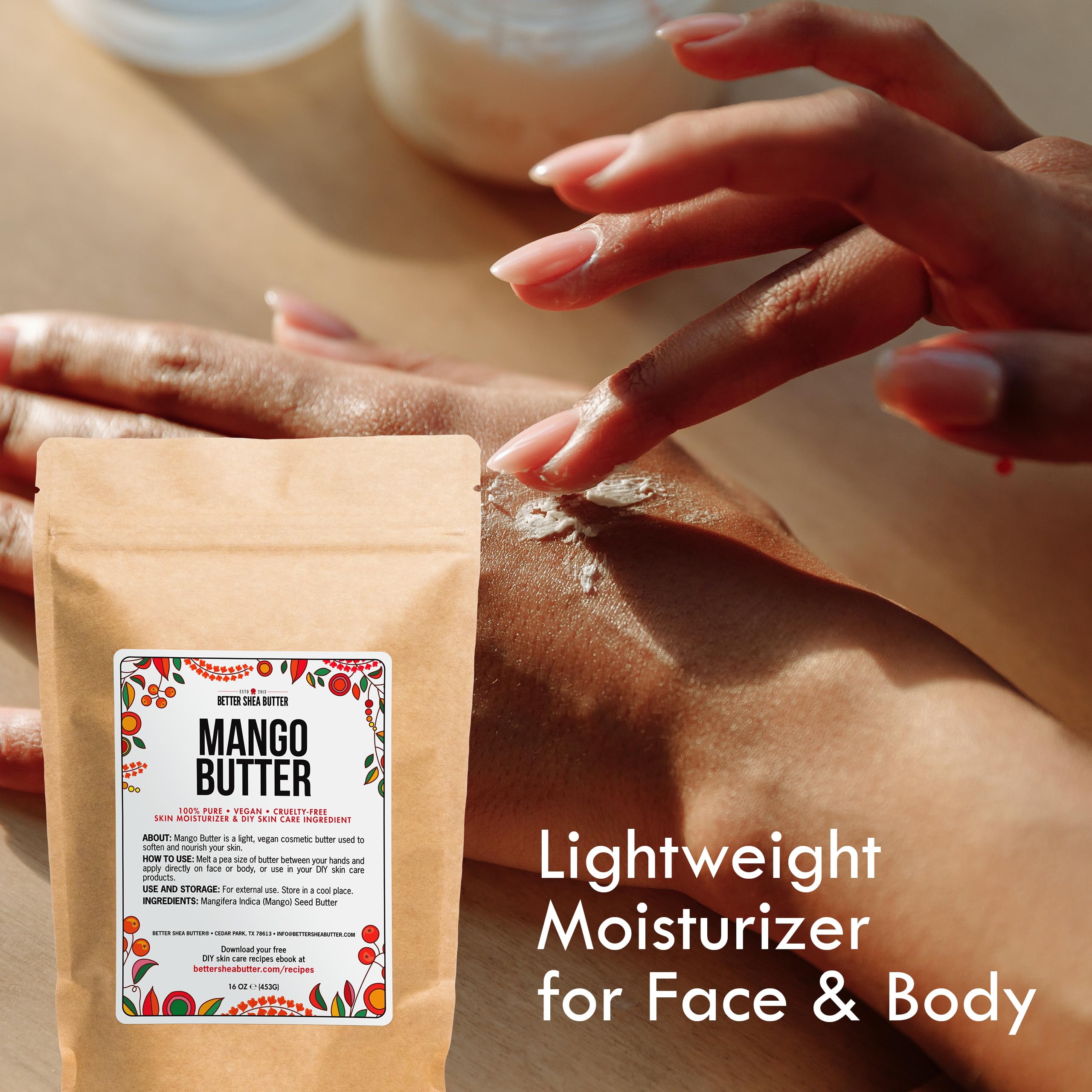 Better Shea Butter Mango Butter base corporelle naturelle prête a mixer avec d autres beurres