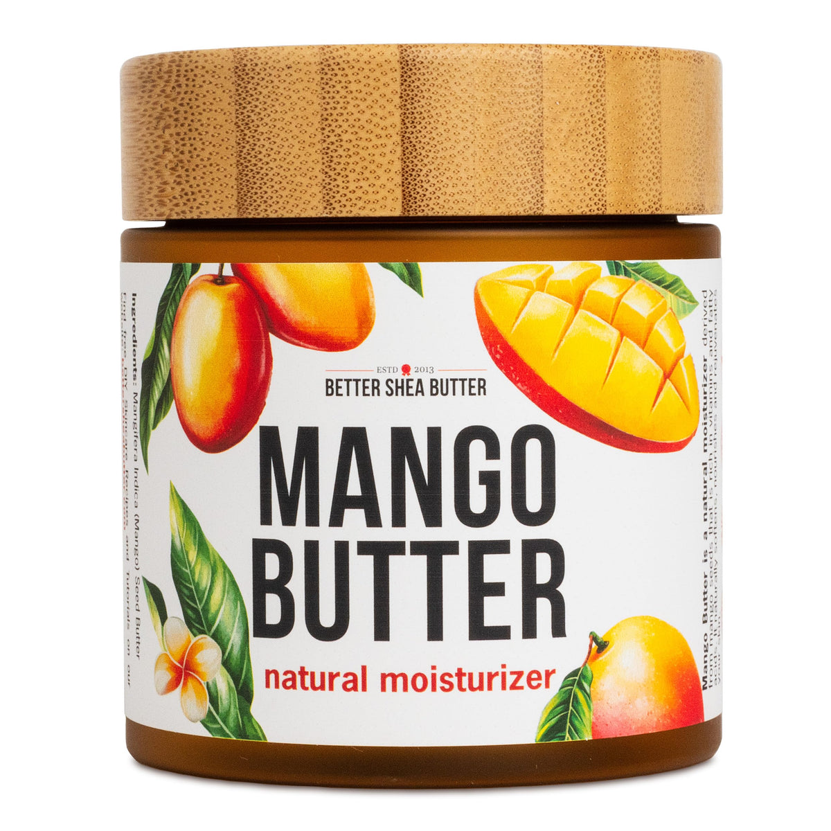 Beurre de mangue pur Better Shea Butter en pot – hydratation naturelle